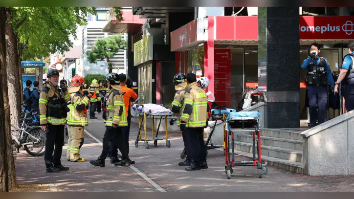 South Korean police detain man over stabbing of eight people at shopping mall