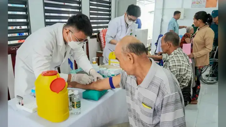 Güvenlik güçleri, 600 kişiye ücretsiz rutin sağlık kontrolü sağlamak amacıyla bir kampanya başlattı.