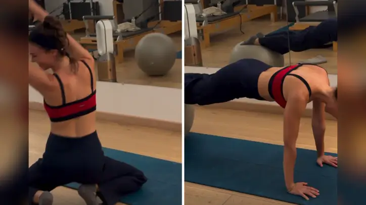 Güzel oyuncudan olay spor paylaşımı! Esnekliği ağızları açık bıraktı