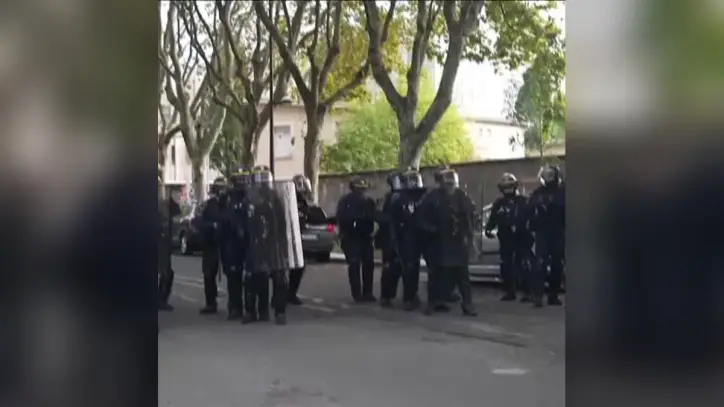 'He's convinced his life is over': Parents of French student hit with tear gas canister