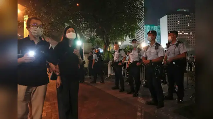 Hong Kong court hears arguments over sentencing for former Tiananmen vigil organizers