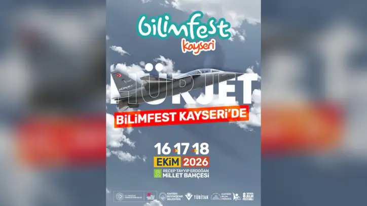 Hürjet ve Türk Yıldızları, 8’inci Bilimfest Kayseri’de Gökyüzü Tutkunlarıyla Buluşacak