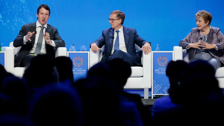 IMF-World Bank meetings focus on global risks and potential benefits of AI