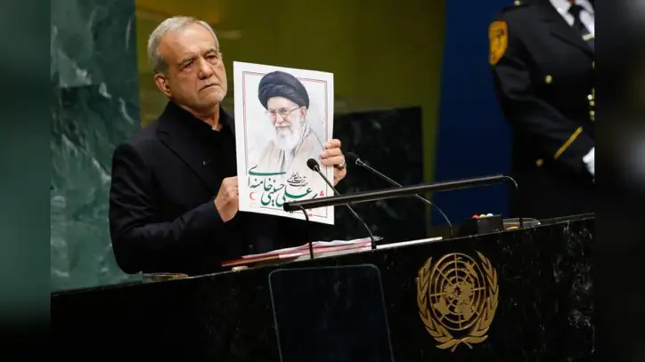 In defiant speech, Pezeshkian calls out Trump and says Iran will fight 'until our last breath'