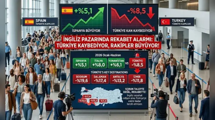 İngiliz pazarında kaybeden tek destinasyon Türkiye