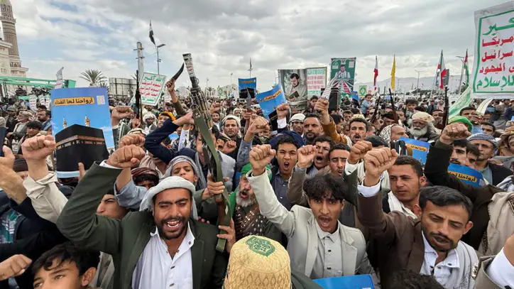 Iran-backed Houthi rebels warn against joining Saudi Arabia in Yemen's growing civil war