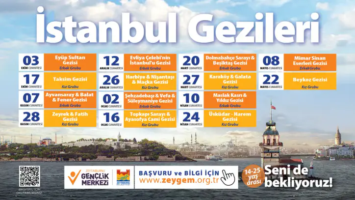 İstanbul Gezileri Başlıyor! 2026-2027 - Zeytinburnu Belediyesi