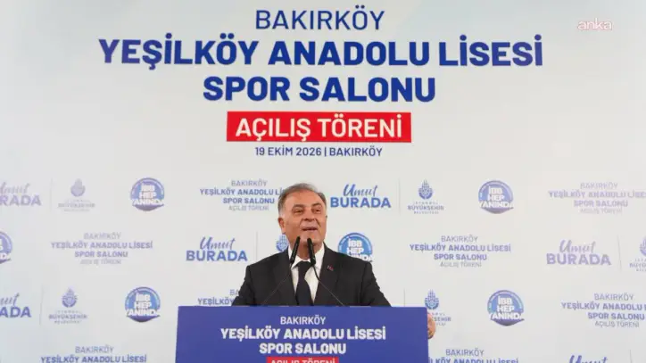 İBB'den Yeşilköy Anadolu Lisesi'ne yeni spor salonu... İBB Başkanvekili Aslan: "Sizin hayalleriniz bizim sorumluluğumuz"