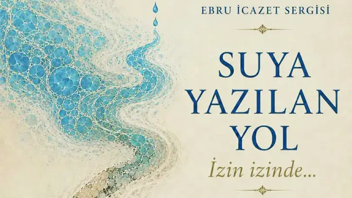 İzin İzinde ebru sergisi açıldı