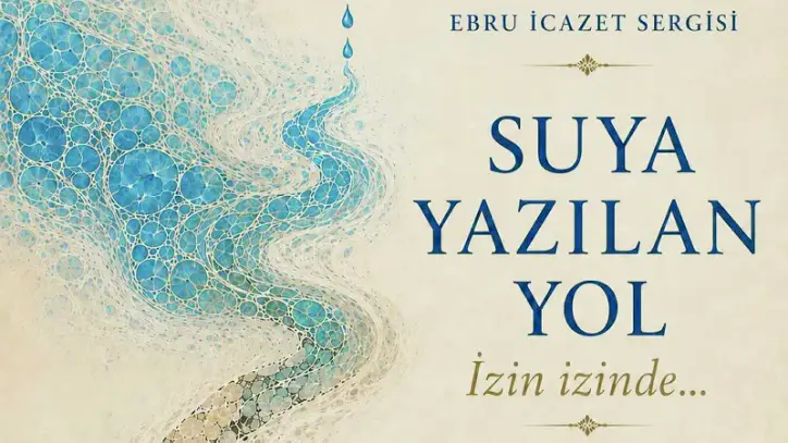 İzin İzinde ebru sergisi açıldı