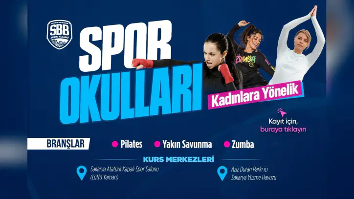 Kadınlar için spor okullarında yeni dönem başvuruları başladı