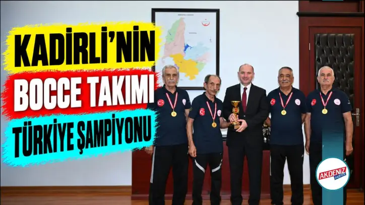 Kadirli’nin Bocce Takımı Türkiye Şampiyonu