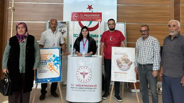 Konya Karapınar'da Halk Sağlığı Haftası: Tarım işçilerine sağlık hizmeti