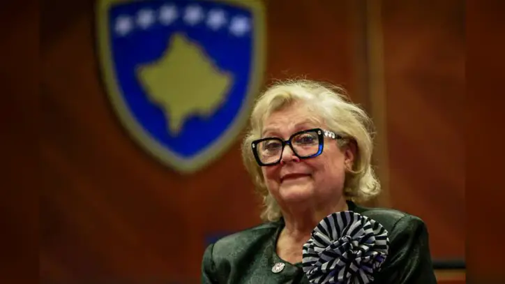 Kosovo lawmakers elect a new president in a late-night vote to avert snap election