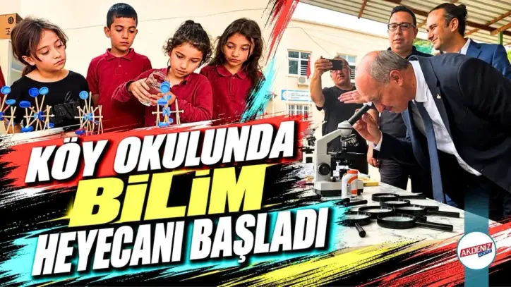 Köy Okulunda Bilim Heyecanı Yaşanıyor