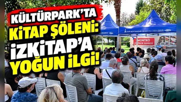 Kültürpark'ta kitap şöleni: İZKİTAP'a yoğun ilgi!