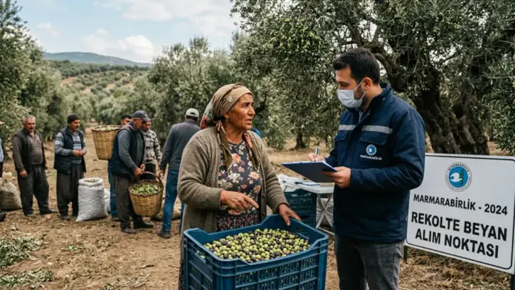 Marmarabirlik rekolte beyan alımlarına başladı