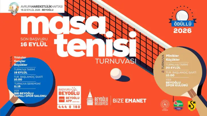 Masa Tenisi Turnuvası Başlıyor - Beyoğlu Belediyesi