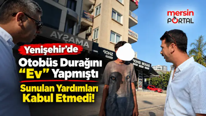 Mersinliler sosyal medya'dan Forum durağında sokakta yaşayan genç için ses yükseltti.
