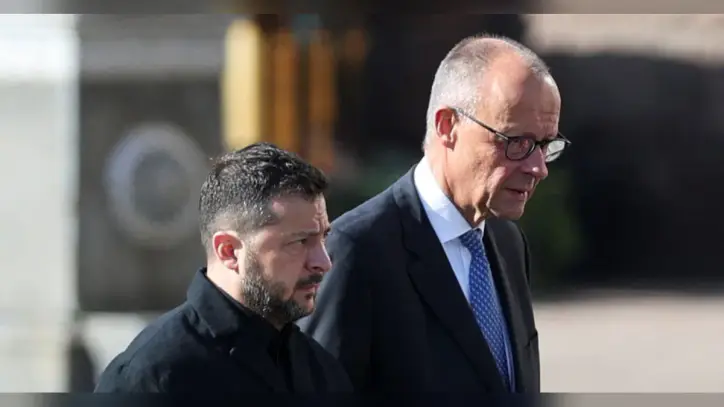 Merz unveils fresh military aid in Kyiv, says Germany won't be intimidated