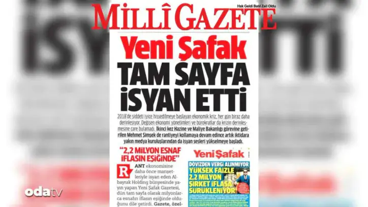 Milli Gazete-Yeni Şafak ittifakı