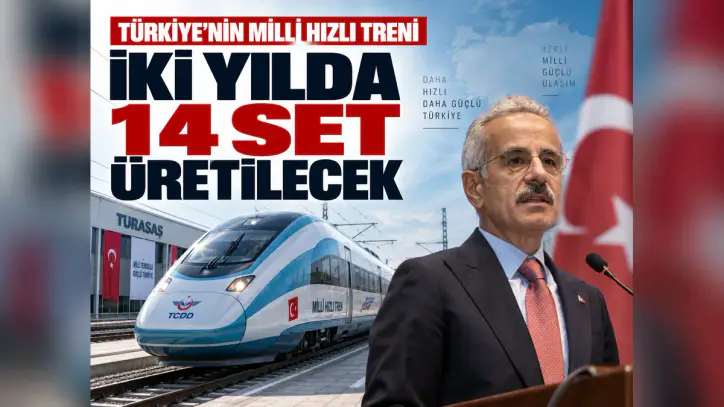 Milli hızlı trende seri üretim başladı: Hedef 14 set - Manşet Haber