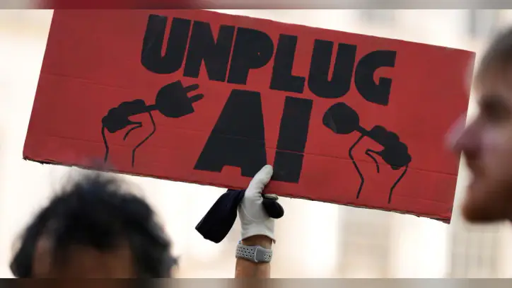 Most Americans say AI is developing too fast, poll finds