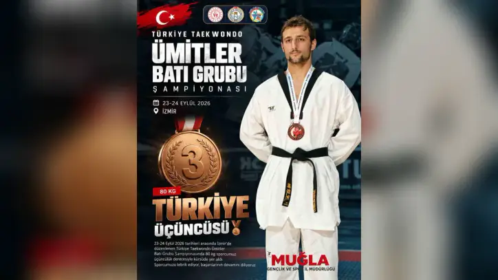 Muğlalı sporcu Semih Karabacak Türkiye üçüncüsü oldu - Bodrum Gündem