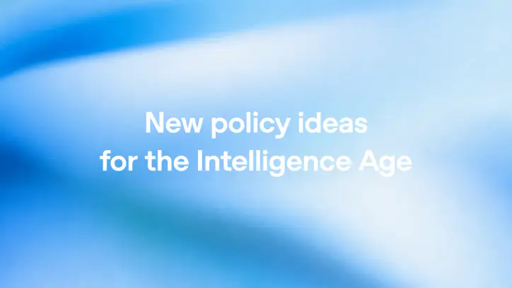 New policy ideas for the Intelligence Age