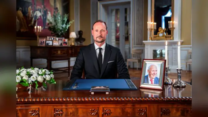 Norway's King Haakon Honours 'Dear Father' Harald in First Speech as Sovereign