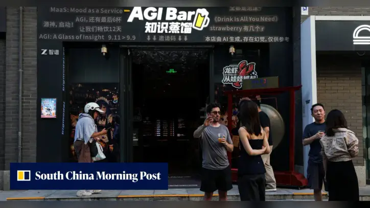 Not a token effort: beer meets AI at bar in China’s capital
