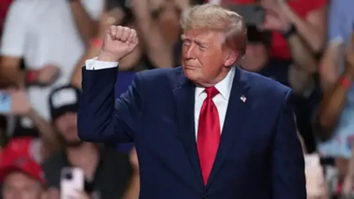 Trump claimed that he had settled eight wars over the past year, helped secure the release of hostages and prevented several conflicts by threatening countries with tariffs. (AP)