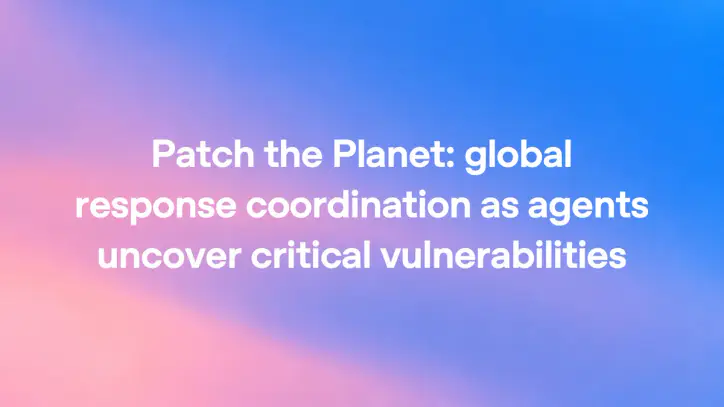 Patch the Planet: Ajanlar kritik açıkları keşfederken küresel müdahale koordinasyonu