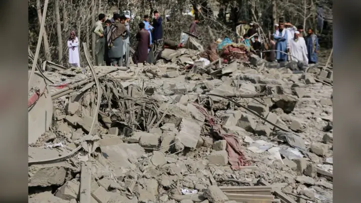 Pakistan says airstrikes target militant hideouts in Afghanistan, killing 28. Kabul says 3 killed