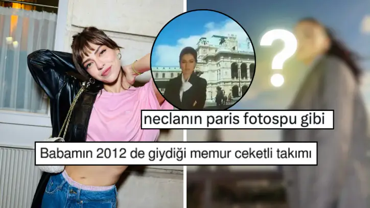 Paris Moda Haftası’na Katılan Aslıhan Malbora’nın Ceketli Kombini Sosyal Medyanın Goygoyuna Takıldı!
