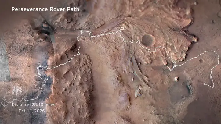 NASA’s Perseverance Sets Off-World Record for Total Distance Driven