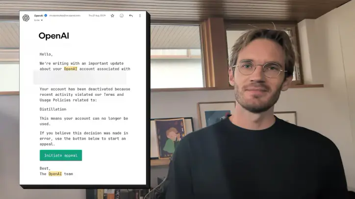PewDiePie unveils ‘uncensored’ Ajax AI model built to run on home PCs — creator says OpenAI banned him twice over model distillation used to build his product