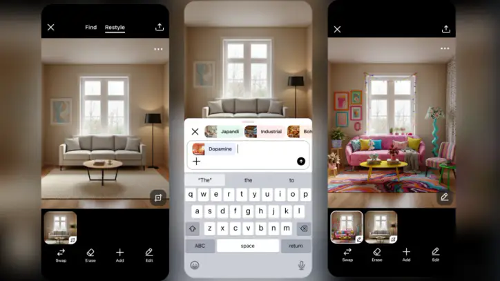 Pinterest teases a new 'Restyle' feature that lets you redesign your room with AI | TechCrunch