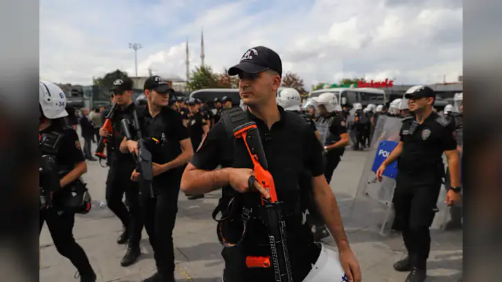 Police detain dozens at an Istanbul courthouse protest over LGBTQ+ crackdown