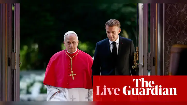 Pope Leo warns against AI and says technology ‘must remain at service of humans’ during first visit to France – as it happened