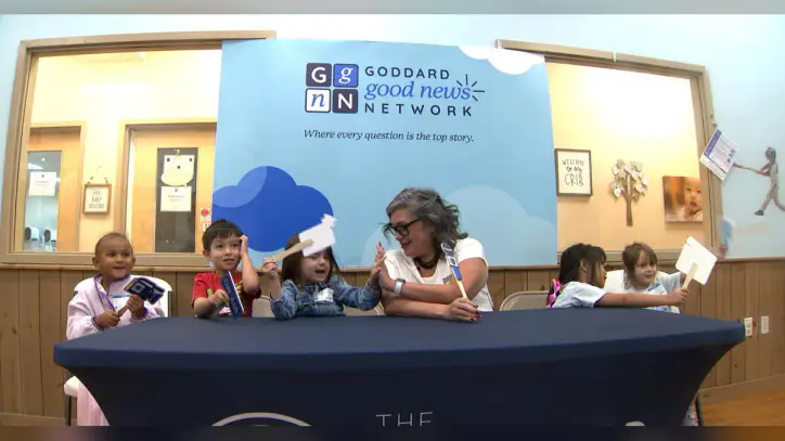 Pre-schoolers at Goddard School become reporters for World News Day