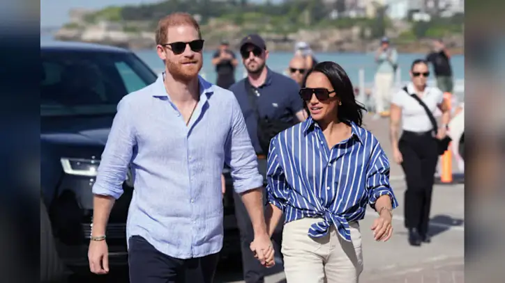 Prince Harry and wife Meghan arrive in the UK as they make a fresh start in Britain