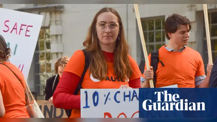 ‘Pull the plug’: protesters resort to direct action against AI firms
