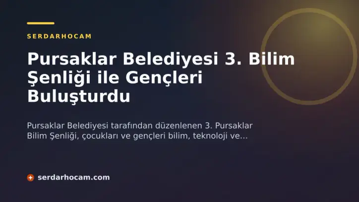 Pursaklar Belediyesi 3. Bilim Şenliği ile Gençleri Buluşturdu