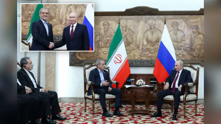 Putin vows to support Iran and resist US sanctions after meeting with regime leader