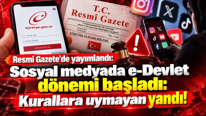 Resmi Gazete'de yayımlandı: Sosyal medyada e-Devlet dönemi başladı