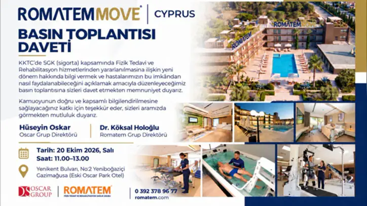KKTC’de sağlık hizmetlerinde yeni dönem: Romatem Move Kıbrıs, SGK anlaşmasını duyuracak