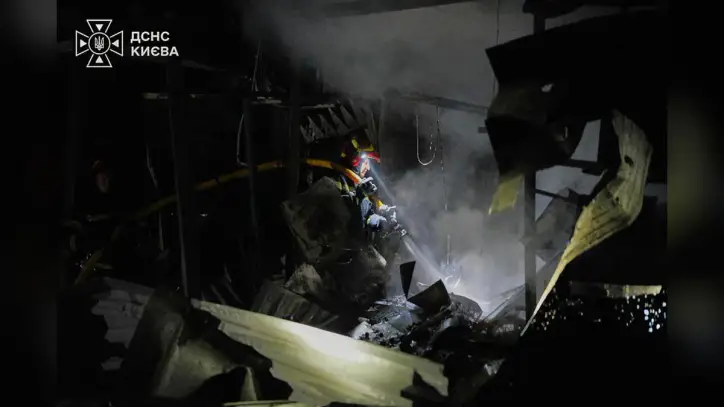 Russian Barrage of Drones and Missiles on Ukraine's Capital Region Kills at Least 11