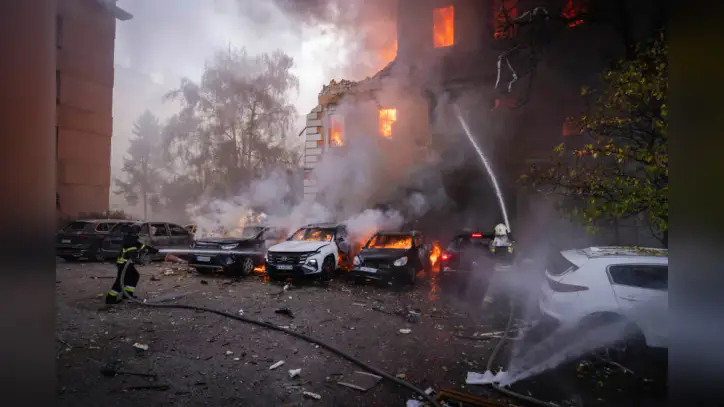 Russian drones hammer apartments, offices and a cultural landmark in Ukraine, killing 7