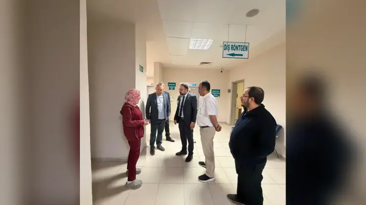 Sağlık-Sen Yozgat Şube Başkanı Seyit Nazım Eroğlu, beraberindeki yönetim kurulu
